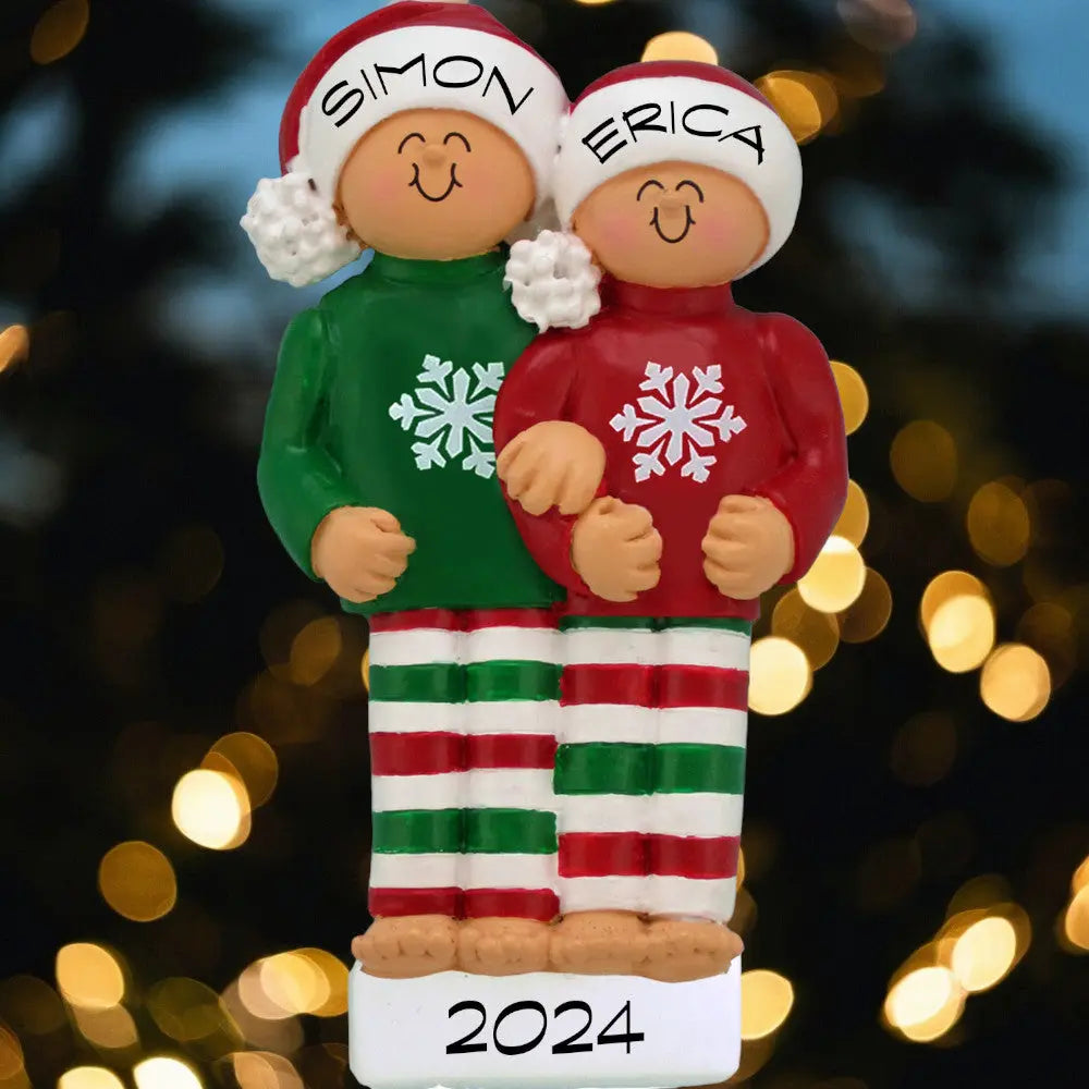 Pajamas: 5 People Christmas Ornament - Last Elf on the Left
