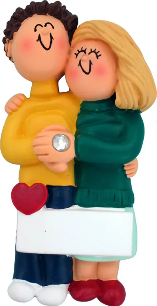 Engaged Couple: Male Brown Hair, Female Blonde - Last Elf on the Left