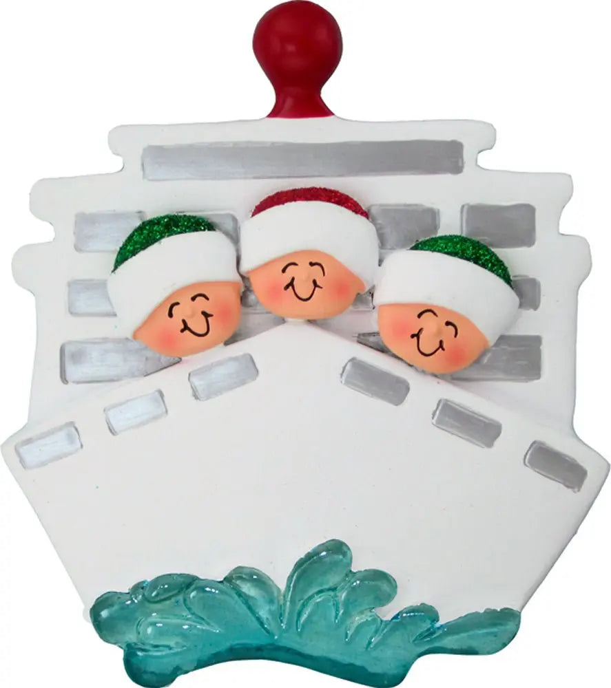 Family on Cruise: 3 People - Last Elf on the Left