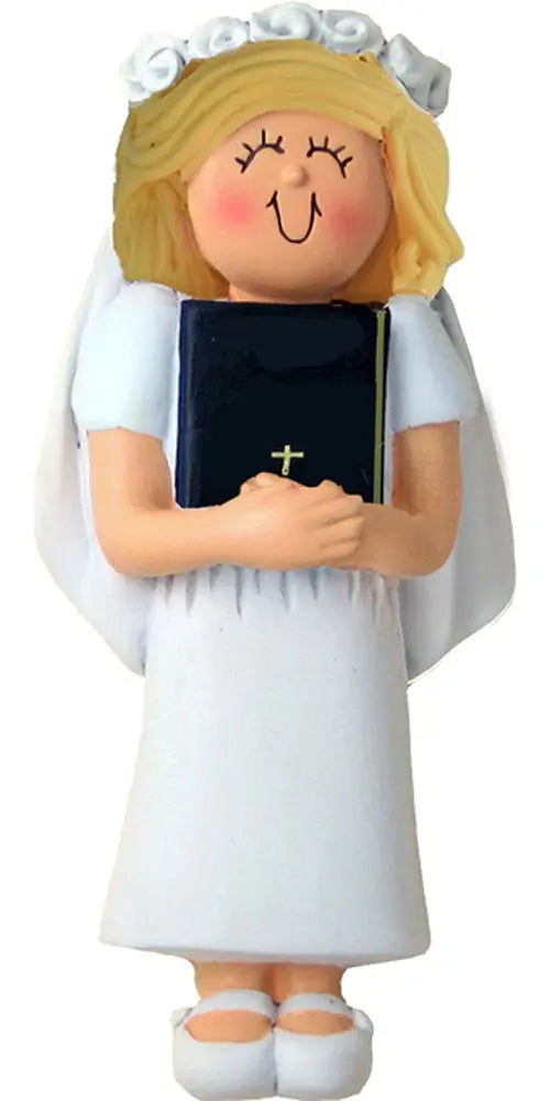 First Communion Bible: Female, Blonde - Last Elf on the Left