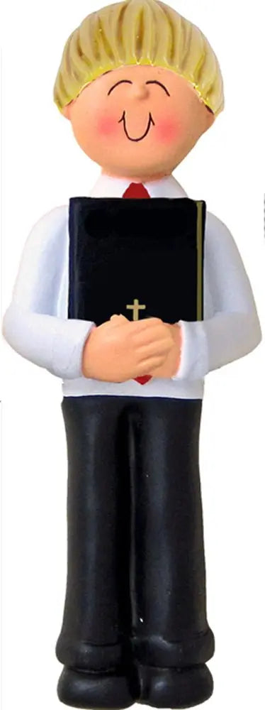 First Communion Bible: Male, Blonde - Last Elf on the Left