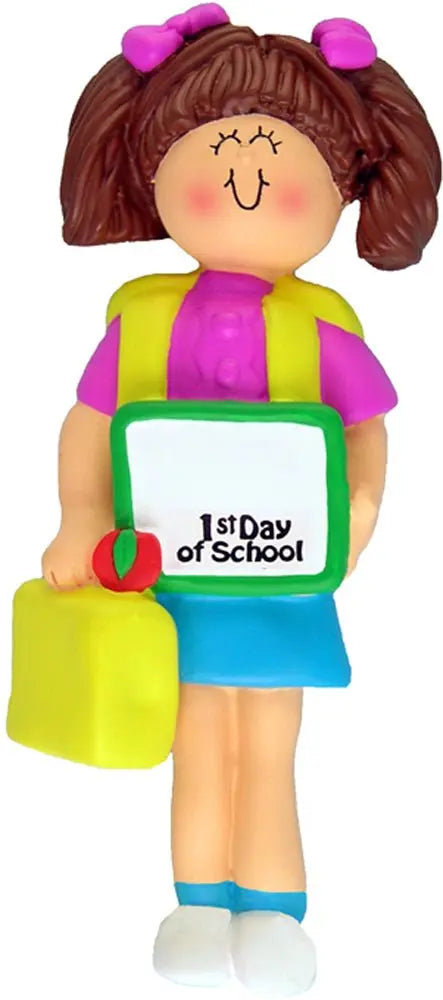 First Day of School: Female, Brown - Last Elf on the Left