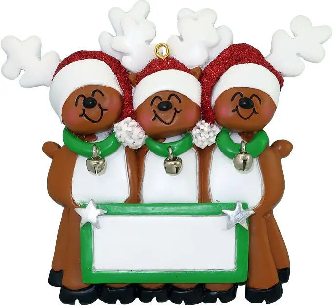 Reindeer Family: 3 People - Last Elf on the Left
