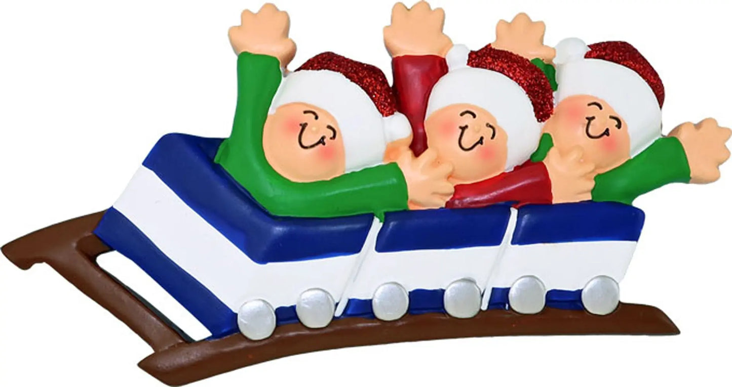 Roller Coaster Family: 3 People - Last Elf on the Left
