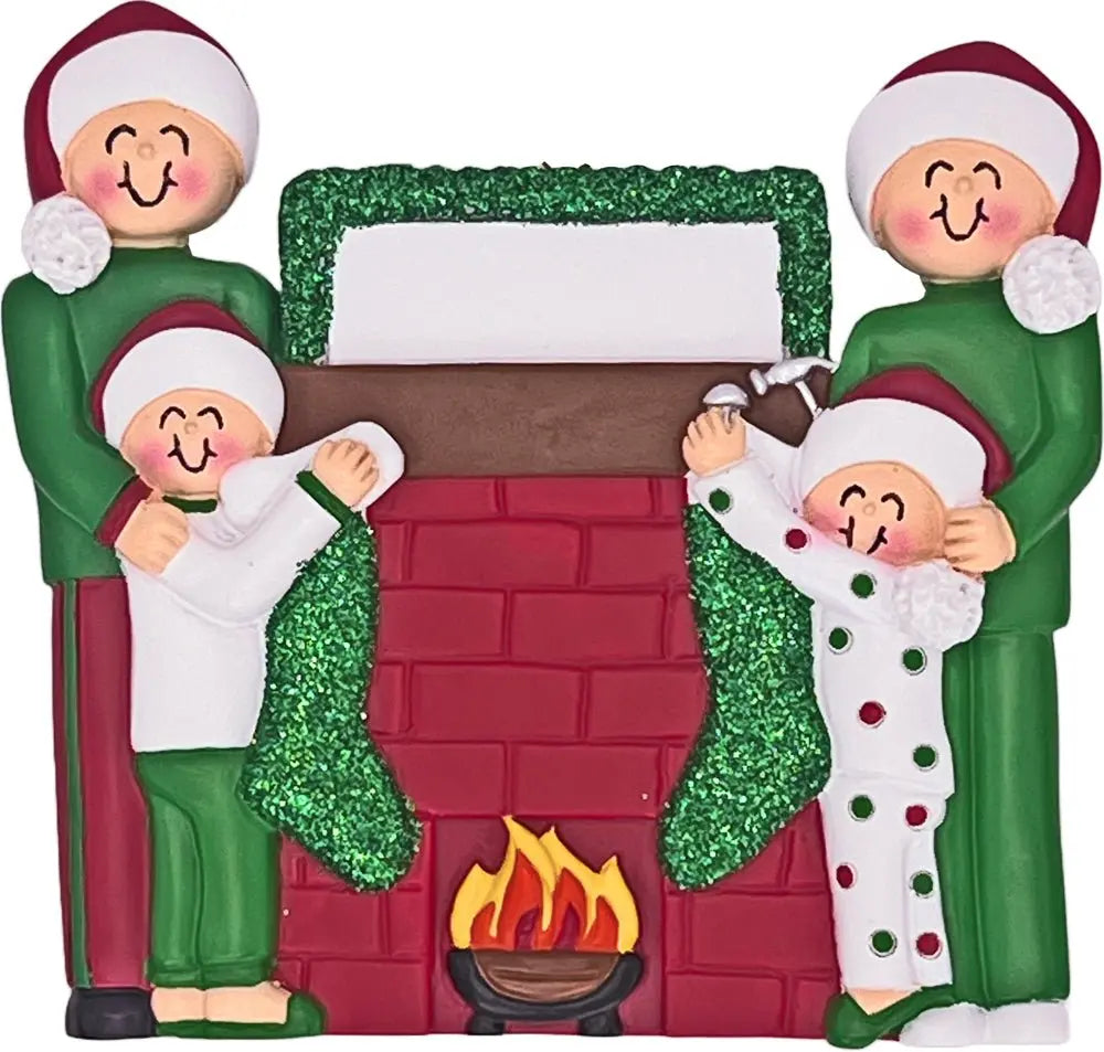 Stockings Family: 4 People - Last Elf on the Left