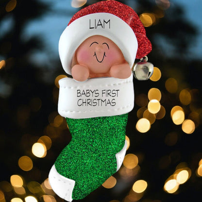 Baby in Christmas Stocking - Last Elf on the Left