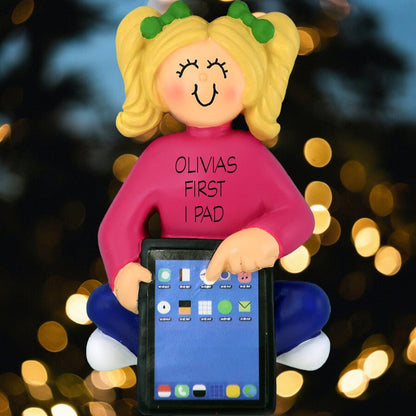 Child w/ Tablet: Female, Blonde - Last Elf on the Left