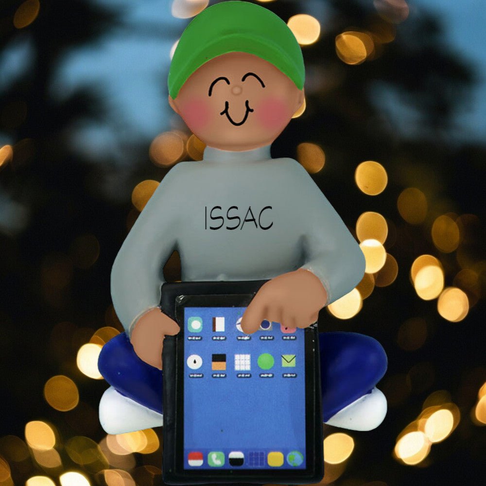 Child w/ Tablet: Male, African - American - Last Elf on the Left