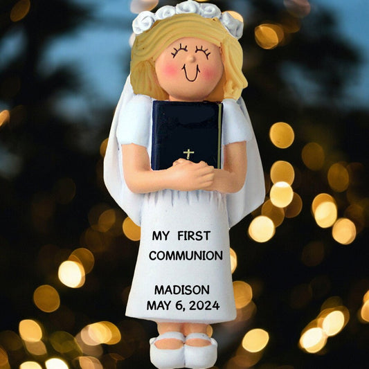 First Communion Bible: Female, Blonde - Last Elf on the Left