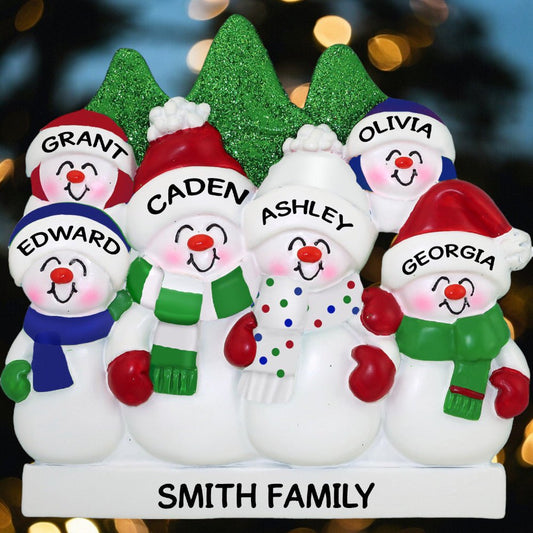 Snowmen Family: 6 People - Last Elf on the Left