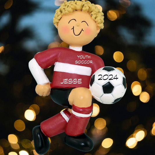 Soccer, Child: Red Uniform, Male Blonde - Last Elf on the Left